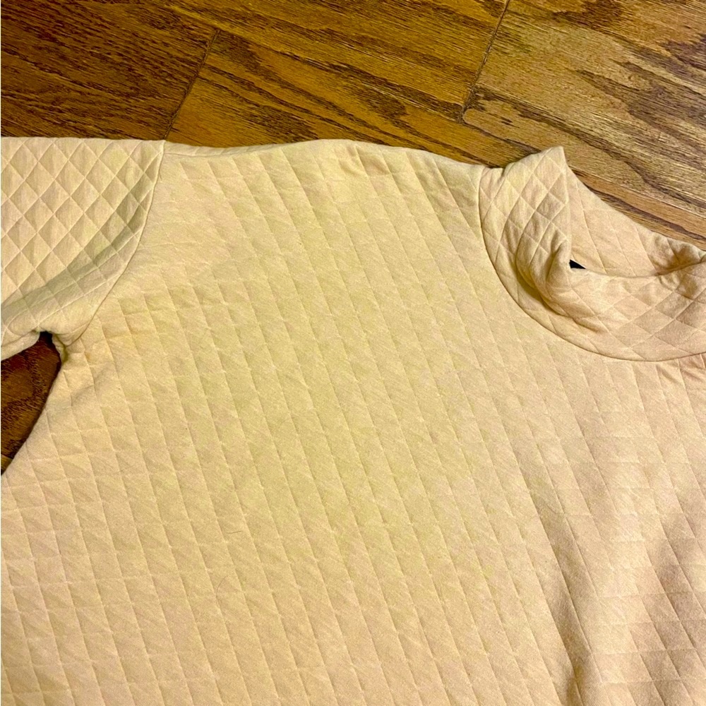 SANCTUARY Starry Eyes Quilted Pullover Sweatshirt in Maple - Picture 4 of 10